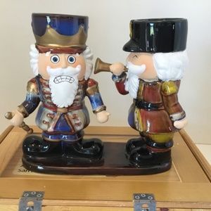 Yankee Candle Nutcracker, candle holders
